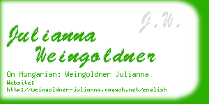 julianna weingoldner business card